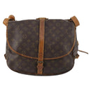 LOUIS VUITTON Monogram Saumur 35 Shoulder Bag M42254 LV Auth BA5810-2