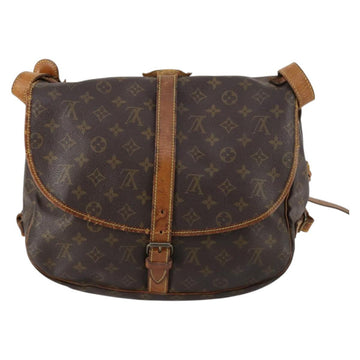 LOUIS VUITTON Monogram Saumur 35 Shoulder Bag M42254 LV Auth BA5810 - 0