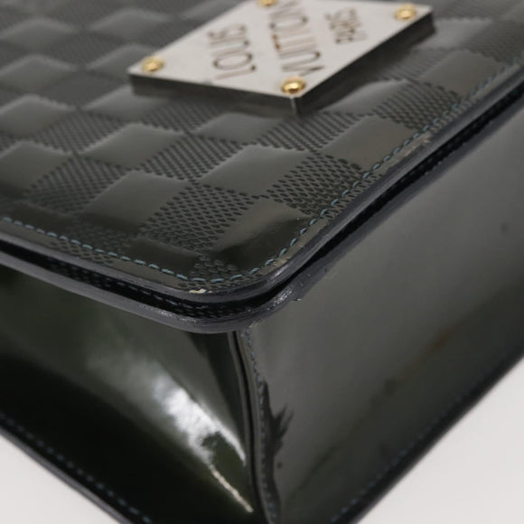 LOUIS VUITTON Damier Vernis Club Bag Green Petrol Blue M92128 LV Auth BA5815