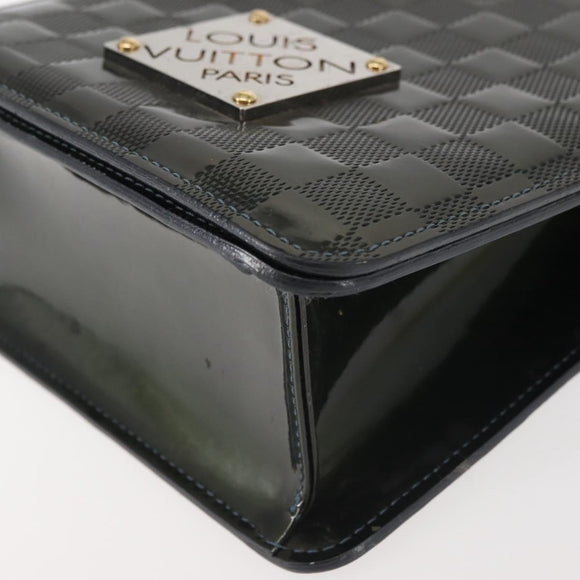 LOUIS VUITTON Damier Vernis Club Bag Green Petrol Blue M92128 LV Auth BA5815