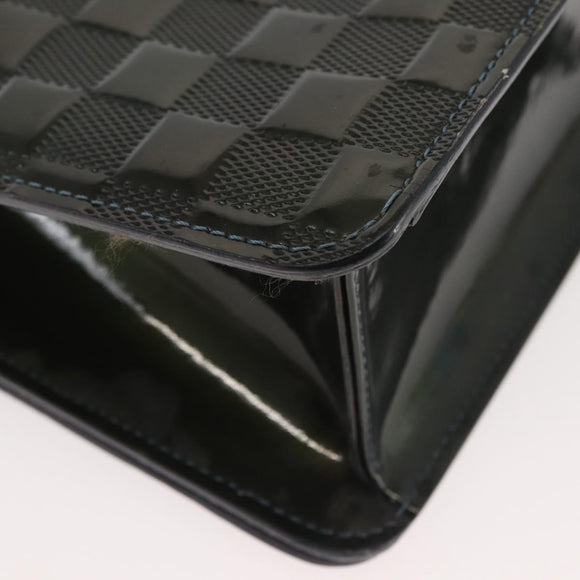 LOUIS VUITTON Damier Vernis Club Bag Green Petrol Blue M92128 LV Auth BA5815