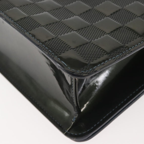 LOUIS VUITTON Damier Vernis Club Bag Green Petrol Blue M92128 LV Auth BA5815