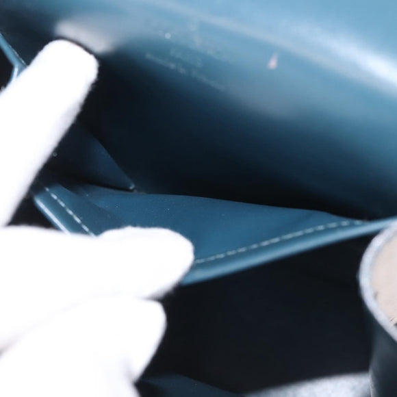 LOUIS VUITTON Damier Vernis Club Bag Green Petrol Blue M92128 LV Auth BA5815