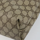 GUCCI GG Supreme Web Sherry Line Tote Bag PVC Beige 39 02 003 Auth BA5817-12