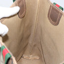 GUCCI GG Supreme Web Sherry Line Tote Bag PVC Beige 39 02 003 Auth BA5817-19