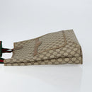 GUCCI GG Supreme Web Sherry Line Tote Bag PVC Beige 39 02 003 Auth BA5817-5
