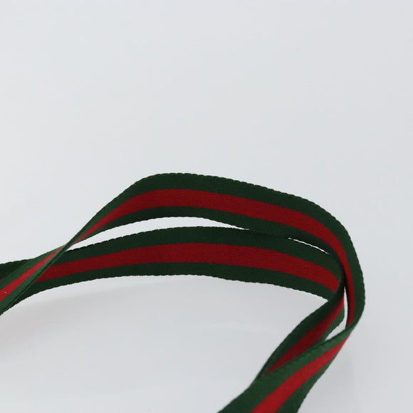 GUCCI GG Supreme Web Sherry Line Tote Bag PVC Beige 39 02 003 Auth BA5817