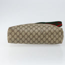GUCCI GG Supreme Web Sherry Line Tote Bag PVC Beige 39 02 003 Auth BA5817-9