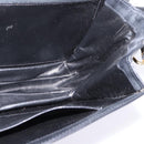 GUCCI Shoulder Bag Leather Black Gold Auth BA5818-18