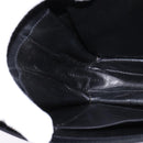 GUCCI Shoulder Bag Leather Black Gold Auth BA5818-19