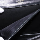 GUCCI Shoulder Bag Leather Black Gold Auth BA5818-20