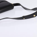 GUCCI Shoulder Bag Leather Black Gold Auth BA5818-7