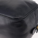 Christian Dior Hand Bag Leather Navy Gold Auth BA5820-13