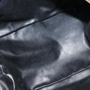 Christian Dior Hand Bag Leather Navy Gold Auth BA5820-17