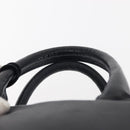 Christian Dior Hand Bag Leather Navy Gold Auth BA5820-8