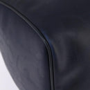 Christian Dior Trotter Canvas Boston Bag Navy Gold Auth BA5821-9