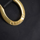 Christian Dior Trotter Canvas Boston Bag Navy Gold Auth BA5821-17