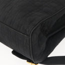 Christian Dior Canage Backpack Nylon Black Gold Auth BA5824-13