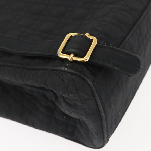 Christian Dior Canage Backpack Nylon Black Gold Auth BA5824
