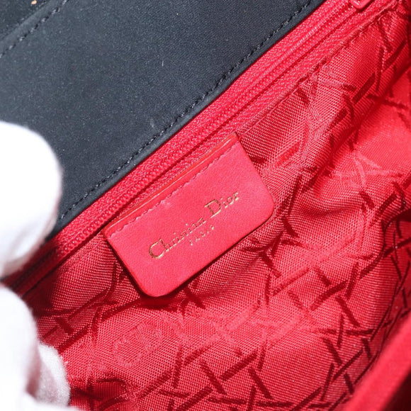 Christian Dior Canage Backpack Nylon Black Gold Auth BA5824