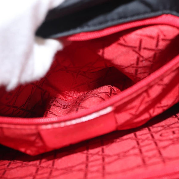 Christian Dior Canage Backpack Nylon Black Gold Auth BA5824