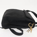 Christian Dior Canage Backpack Nylon Black Gold Auth BA5824-4