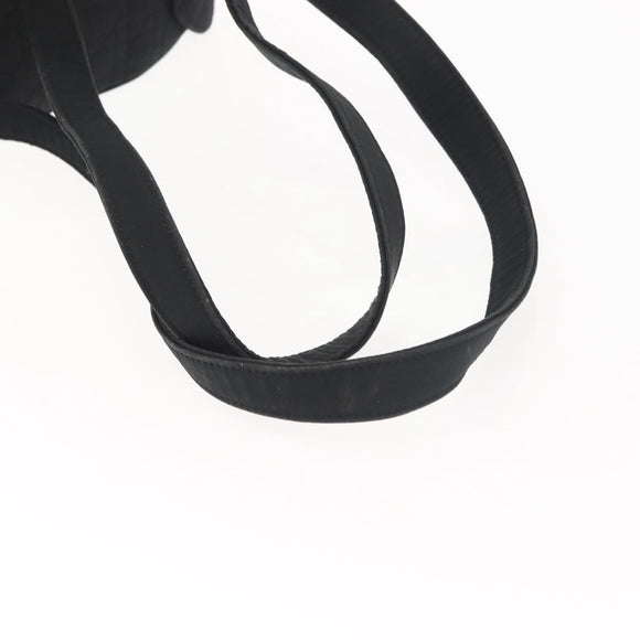 Christian Dior Canage Backpack Nylon Black Gold Auth BA5824