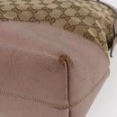 GUCCI GG Canvas Shoulder Bag Beige Gold 323673 Auth BA5827-12