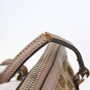 GUCCI GG Canvas Shoulder Bag Beige Gold 323673 Auth BA5827-15