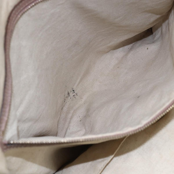 GUCCI GG Canvas Shoulder Bag Beige Gold 323673 Auth BA5827