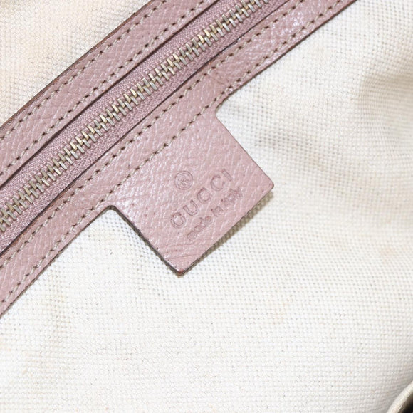 GUCCI GG Canvas Shoulder Bag Beige Gold 323673 Auth BA5827