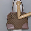 GUCCI GG Canvas Shoulder Bag Beige Gold 323673 Auth BA5827-24