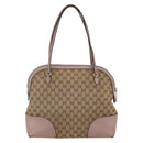 GUCCI GG Canvas Shoulder Bag Beige Gold 323673 Auth BA5827-3
