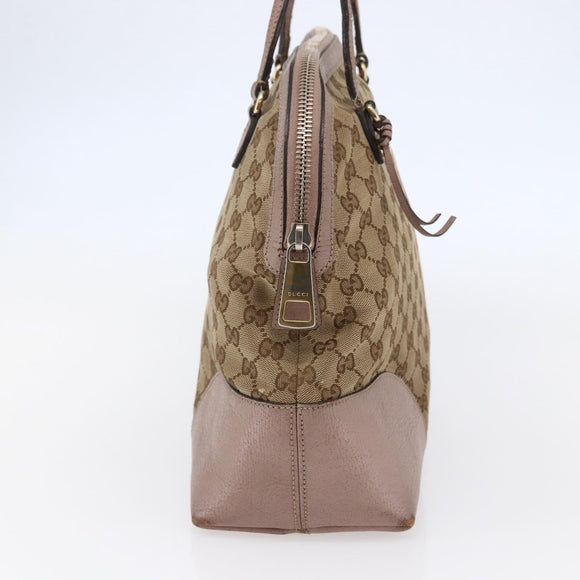 GUCCI GG Canvas Shoulder Bag Beige Gold 323673 Auth BA5827