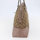 GUCCI GG Canvas Shoulder Bag Beige Gold 323673 Auth BA5827-5