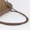 GUCCI GG Canvas Shoulder Bag Beige Gold 323673 Auth BA5827-7