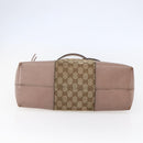 GUCCI GG Canvas Shoulder Bag Beige Gold 323673 Auth BA5827-9