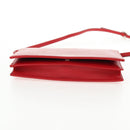 GUCCI Shoulder Wallet Swing Leather Red Gold 368231 534563 Auth BA5829V-10