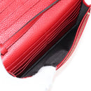 GUCCI Shoulder Wallet Swing Leather Red Gold 368231 534563 Auth BA5829V-18
