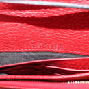 GUCCI Shoulder Wallet Swing Leather Red Gold 368231 534563 Auth BA5829V-20