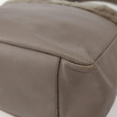 Salvatore Ferragamo Vala Hand Bag Leather Beige Gold Auth BA5832-12