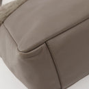 Salvatore Ferragamo Vala Hand Bag Leather Beige Gold Auth BA5832-13