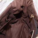 Salvatore Ferragamo Vala Hand Bag Leather Beige Gold Auth BA5832-18