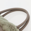 Salvatore Ferragamo Vala Hand Bag Leather Beige Gold Auth BA5832-8