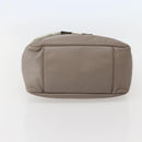 Salvatore Ferragamo Vala Hand Bag Leather Beige Gold Auth BA5832-9