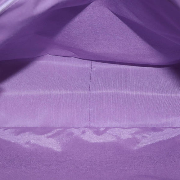 BVLGARI Logo Mania Tote Bag Canvas Beige Silver Auth BA5834