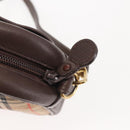 Burberrys Nova Check Shoulder Bag Canvas Beige Gold Auth BA5837-10