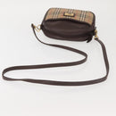 Burberrys Nova Check Shoulder Bag Canvas Beige Gold Auth BA5837-7