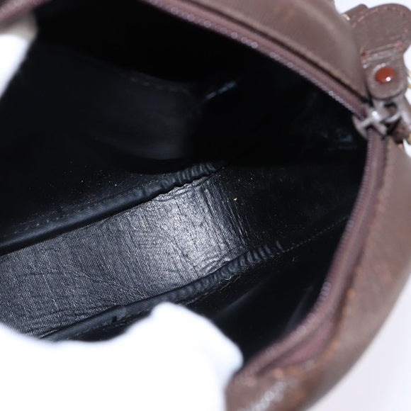 Burberrys Nova Check Shoulder Bag Canvas Beige Gold Auth BA5838