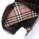 Burberrys Nova Check Shoulder Bag Canvas Beige Gold Auth BA5838-12